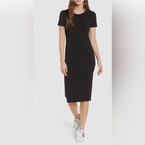 Treasure & bond black rouched dress